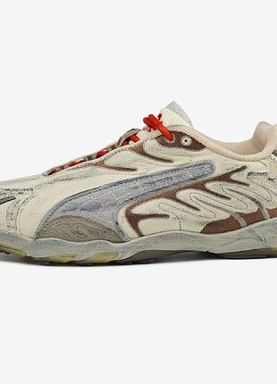 Кросівки puma inhale distressed pack alpine snow asap rocky beige brown