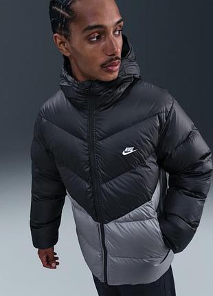 Оригінал! сша! чоловічий пуховик nike sportswear club therma-fit down puffer jacket ib2975-010 куртка новий стан