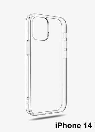 Силіконова накладка hoco "light series tpu" iphone 14 plus, чохол на айфон прозорий