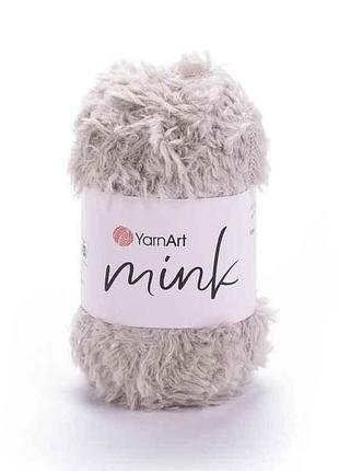 Пряжа mink бежевий 100% поліамід 75м 50г арт.337 10шт/уп тм yarnart