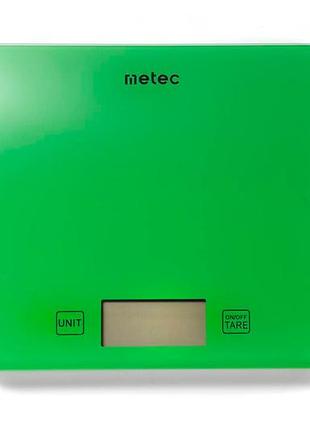 Ваги кухонні metec 8кг x 190 x 210мм x cr2032 (700202)