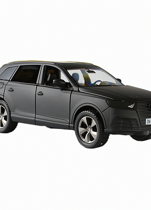Металева модель автомобіля audi q7 resteq 1:32 — інерційна машинка, відкриваються двері, фари та звук мотора