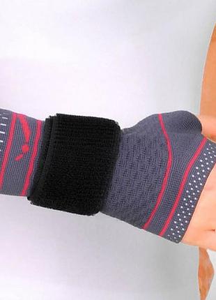 Бандаж трикотажний на зап'ястя із металевою пластиною orthopoint ref-722 на праву руку розмір m