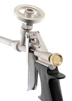 Пистолет для пены intertool 630мм никель (pt-0650) 5
