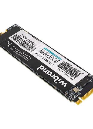 Жорсткий диск m.2 2280 ssd 1tb wibrand caiman, nvme, pci express 3.0x4, 3d nand tlc, зап/чт. 1600/2000мб/с (wim.2ssd/ca1tb)