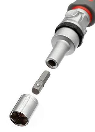 Набор отверток intertool с насадками pro 51 ед. (vt-3352) 5