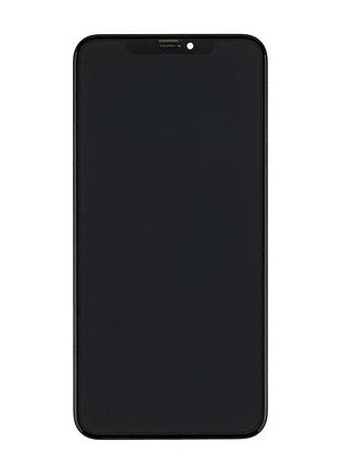 Дисплей для смартфона (телефона) apple iphone xs max, black (в сборе с тачскрином)(с рамкой)(снятый original)(идеал)