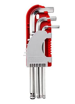 Набор шестигранных ключей intertool 9 шт. с шаром pro (ht-1813)
