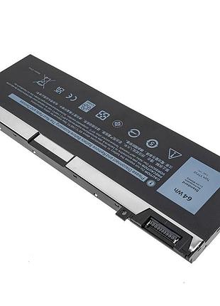 Батарея для ноутбука dell 0h6k6v inner (precision: 7740,7330,7540) 7.6v, 64wh, black