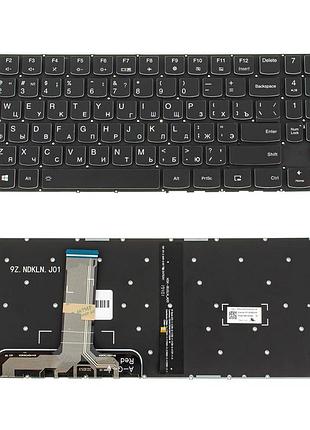Клавиатура для ноутбука lenovo (legion: y540-15) rus, black, без фрейма, подсветка клавиш (оригинал) (white bezzel)