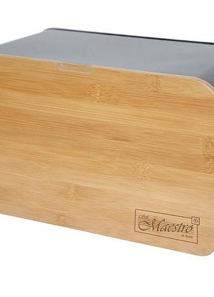 Хлебница maestro 350 х 210 х 210 мм mr-1770-bl (mr-1770-black)