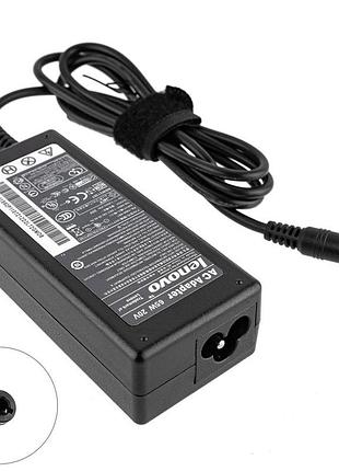 Блок питания для ноутбука lenovo 20v, 3.25a, 65w, 5.5*2.5мм, 3 hole, прямой разъём, black (без кабеля!)