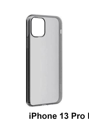 Накладка силиконовая hoco "light series tpu" iphone 13 pro max 6.7", чехол на айфон черный