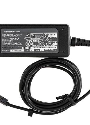 Блок питания для планшета microsoft 12v, 2a, 24w, 5pin, black (surface pro, pro 2 rt) 3