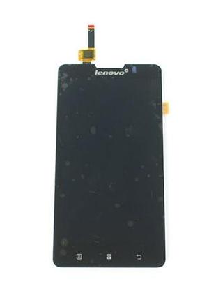 Дисплей для смартфона (телефона) lenovo p780, deep black (в сборе с тачскрином)(без рамки)
