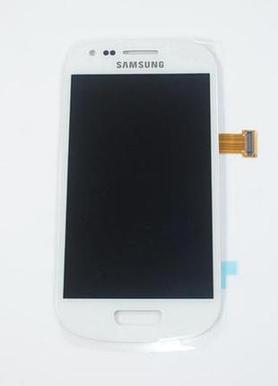 Дисплей для смартфона (телефона) samsung galaxy s3 mini gt-i8190, white (в сборе с тачскрином)(без рамки)