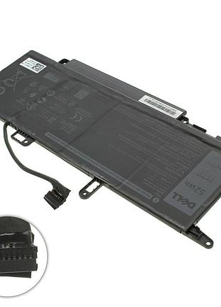 Оригинальная батарея для ноутбука dell nf2mw (latitude 9410) 7.6v 6500mah 52wh black (7146w)