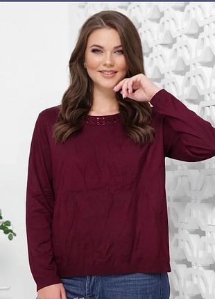 Светр джемпер із камінчиками l,xl
