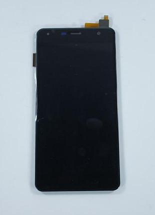 Дисплей для смартфона (телефону) fly fs517, cirrus 11 (2017), black (у зборі з тачскріном)(без рамки)