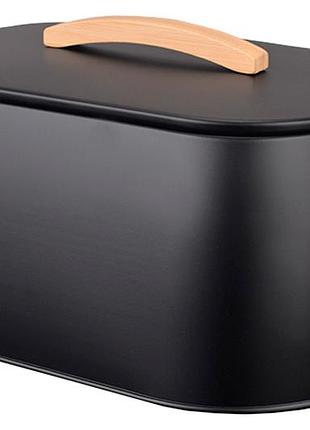 Хлебница maestro *355 x 240 x 165мм черная (mr-1675-black)