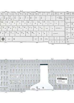 Клавиатура для ноутбука toshiba (c650, c655, l650, l655, c660, l670, l675) rus, white