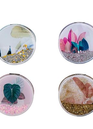 Косметическое зеркальце "leaves", 8 см elisey