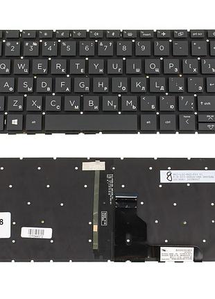 Клавиатура для ноутбука hp (probook: 430 g8, 435 g8) rus, black, без фрейма, подсветка клавиш