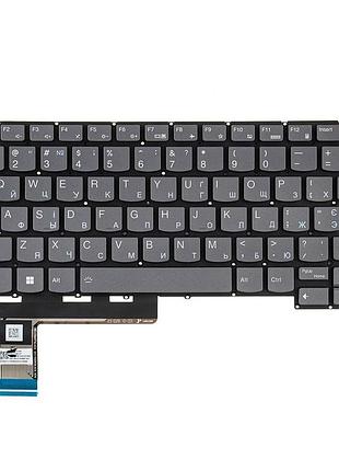 Клавіатура для ноутбука lenovo (slim 5 14aph8) ukr, black, без кадру, підсвічування клавіш