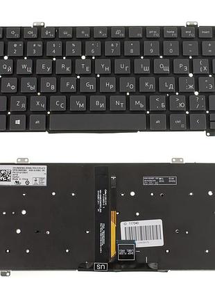 Клавиатура для ноутбука dell (latitude: 5420, 7420, 7520) rus, black, без фрейма, подсветка клавиш
