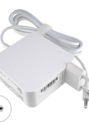 Блок живлення для ноутбука xiaomi 19v, 3.42a, 65w, 4.0*1.7мм, прямой разъём, квадратний, white (без кабеля!)