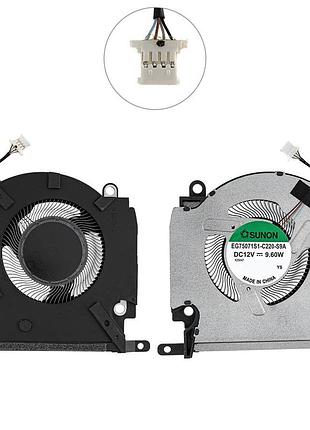 Оригинальный вентилятор для ноутбука hp omen 16-k (cpu fan), 12v, 80w, (кулер)