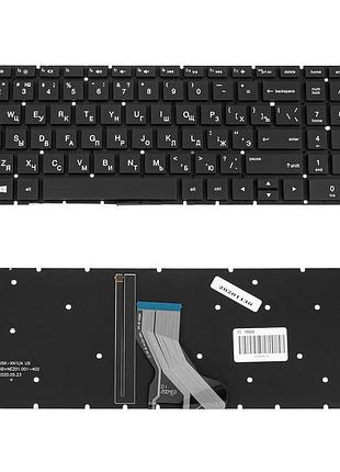 Клавиатура для ноутбука hp (250 g7, 255 g7 series) rus, black, без фрейма, подсветка клавиш