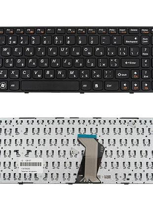 Клавіатура для ноутбука lenovo (g580, g585, n580, n585, z580, z585) ukr, black, black frame