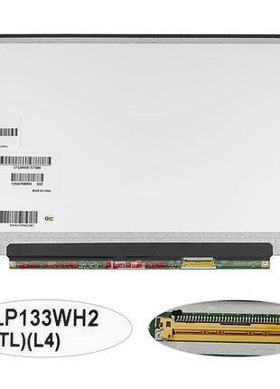 Матрица 13.3" lp133wh2-tll4 (1366*768, 40pin, led, slim(без планок и ушек), глянец, разъем справа внизу) для ноутбука