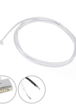 Оригинальный dc кабель питания для бп apple 85w magsafe 2 power, t-образный разъём, длина 170см, (от бп к ноутбуку)