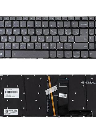 Клавиатура для ноутбука lenovo (ideapad: 330s-15) ukr, black, без фрейма, подсветка клавиш
