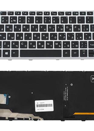 Клавиатура для ноутбука hp (elitebook: 730 g5, 830 g5) rus, black, подсветка клавиш, без джойстика