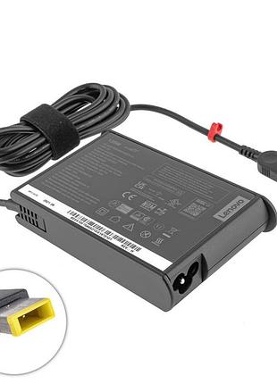 Оригінальний блок живлення для ноутбука lenovo 20v, 6.75a, 135w, usb+pin (square 5 pin dc plug), 3 pin, black, slim ovale