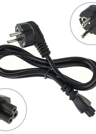 Оригінальний мережевий кабель для адаптера живлення ноутбука, 3pin, 1.2м, l-подібна вилка, c5, мідь, мікі маус, мікімаус