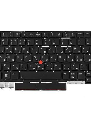 Клавіатура для ноутбука lenovo (thinkpad: x1 yoga 8th gen) rus, black, без фрейму, підсвічування клавіш (оригінал)