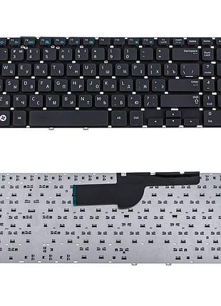 Клавиатура для ноутбука samsung (np270, np300e5v, np350, np355, np550) rus, black, без фрейма