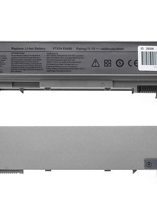 Батарея для ноутбука dell pt434 (latitude: e6400, e6500, e6510, precision: m2400, m4400, m4500, m6400, m6500) 11.1v 4400mah grey 2