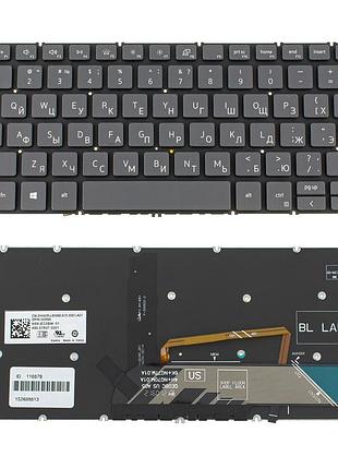 Клавіатура для ноутбука dell (inspiron: 5390, 5490, 7490) rus, black, без фейму, підсвічування клавіш (оригінал)