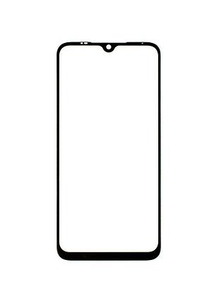 Скло корпусу з рамкою для xiaomi redmi note 8 pro, black, (оригінал)