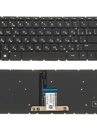 Клавиатура для ноутбука hp (14-cm, 14-ck) rus, black, без фрейма, подсветка клавиш