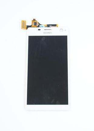 Дисплей для смартфона (телефона) sony e5343 xperia c4 dual, e5363, e5333, white (в сборе с тачскрином)(без рамки)