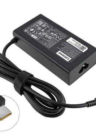 Оригінальний блок живлення для ноутбука lenovo type-c 100w, black, rectangular