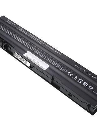 Батарея для ноутбука dell nhxvw (роз'єм зліва) (latitude: e5420, e5520, e6320, e6420, e6520) 11.1v 4400mah black