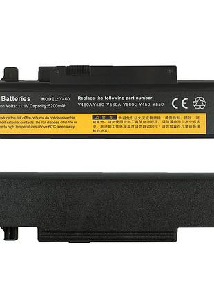 Батарея для ноутбука lenovo 57y6440 (ideapad: y460, b560, v560, y560) 10.8v 5200mah black