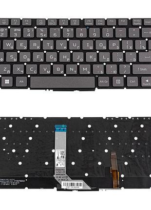 Клавіатура для ноутбука acer (predator pt314-51s) rus, dark gray, без кадру, підсвічування клавіш (rgb)